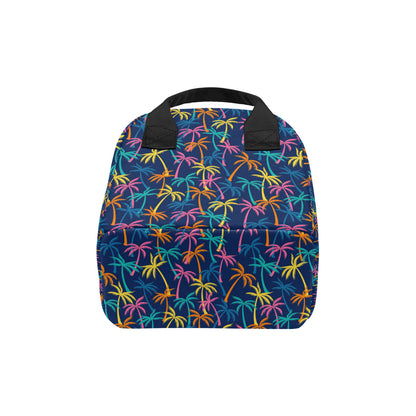 Palm Tree Pattern Print Design PT013 Insulated Lunch Bag