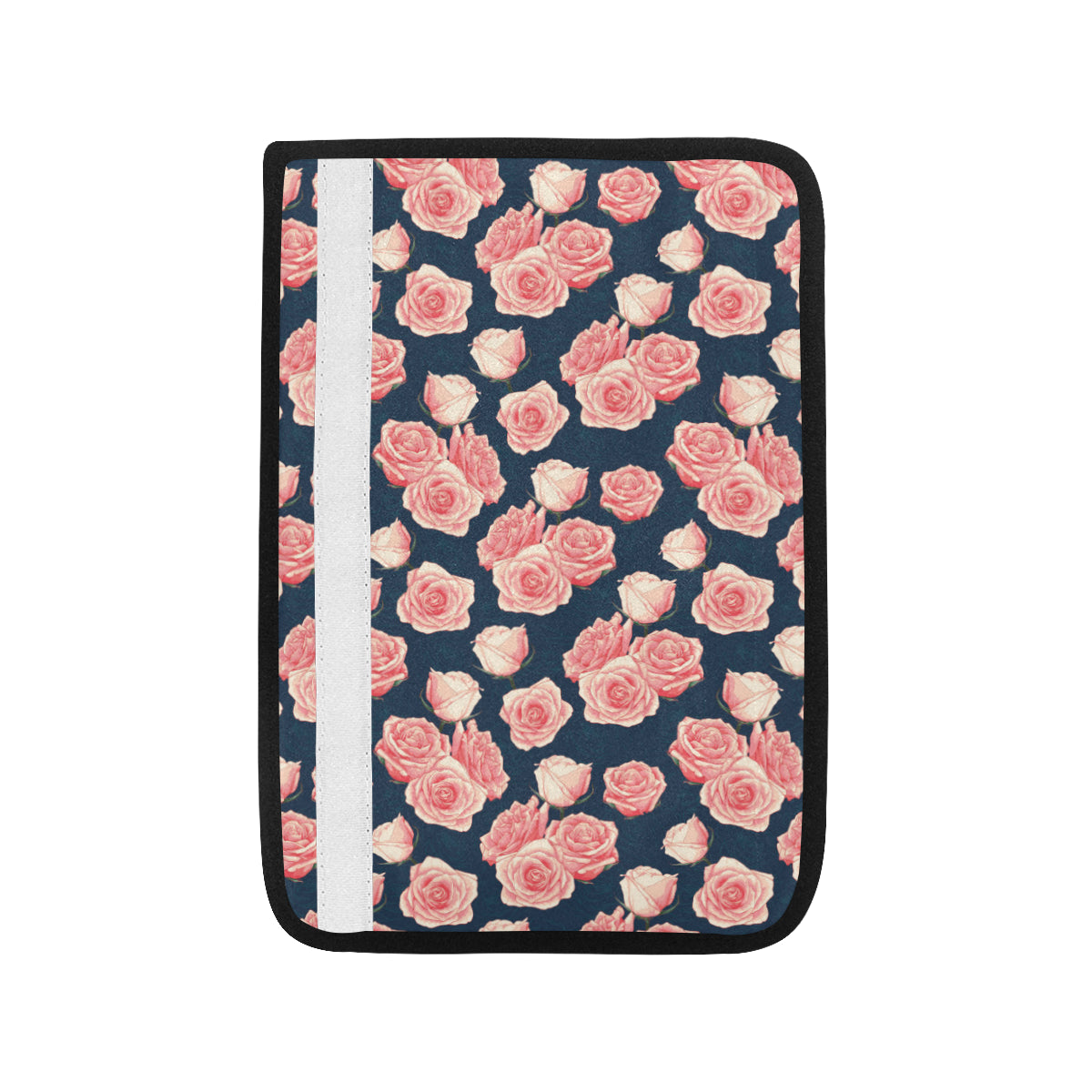 Rose Pattern Print Design A03 Car Seat Belt Cover
