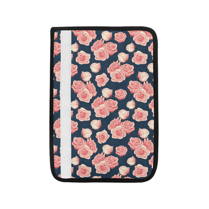 Rose Pattern Print Design A03 Car Seat Belt Cover