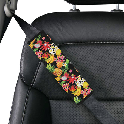 Tropical Fruits Pattern Print Design TF02 Car Seat Belt Cover