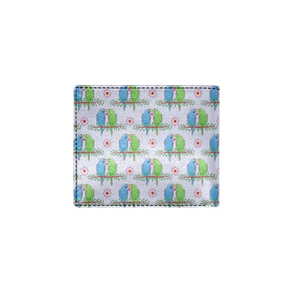 Budgerigar Pattern Print Design 05 Men's ID Card Wallet