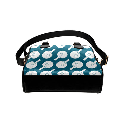 Ping Pong Pattern Print Design A02 Shoulder Handbag