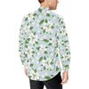 Apple blossom Pattern Print Design AB04 Men's Long Sleeve Shirt