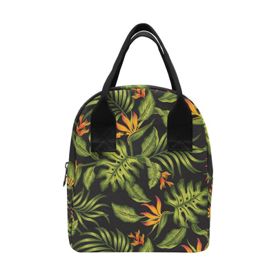 Bird Of Paradise Pattern Print Design BOP013 Insulated Lunch Bag