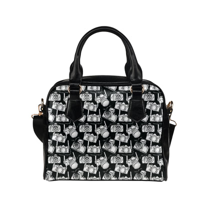 Camera Pattern Print Design 01 Shoulder Handbag
