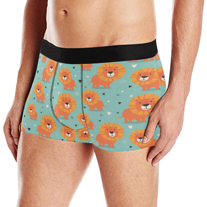 Lion Baby Pattern Print Design 03 Men's Boxer Briefs