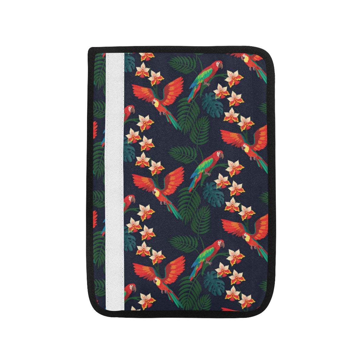 Macaw Pattern Print Design 02 Car Seat Belt Cover