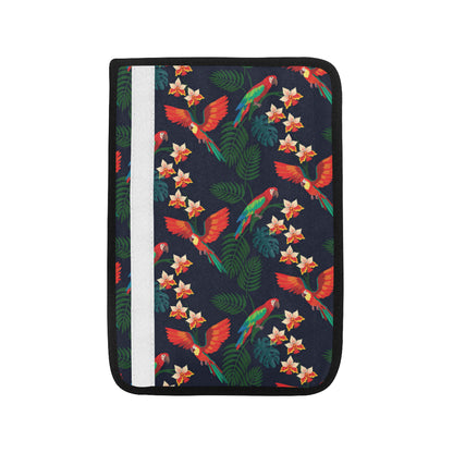 Macaw Pattern Print Design 02 Car Seat Belt Cover