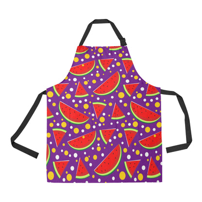 Watermelon Pattern Print Design WM010 Apron with Pocket