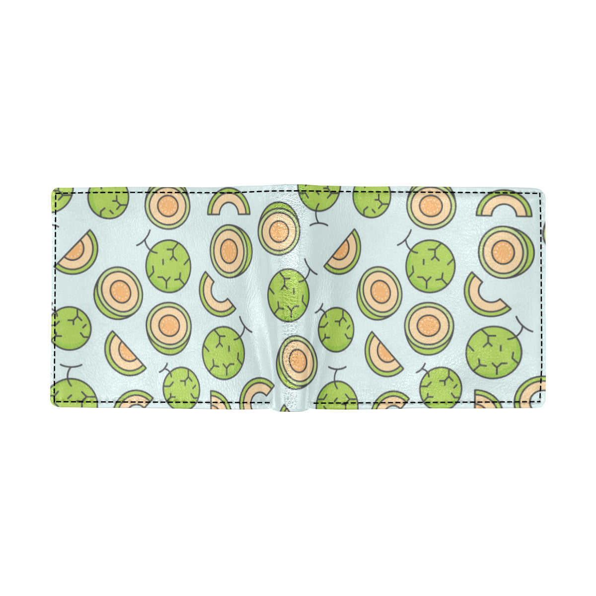 Cantaloupe Pattern Print Design 02 Men's ID Card Wallet
