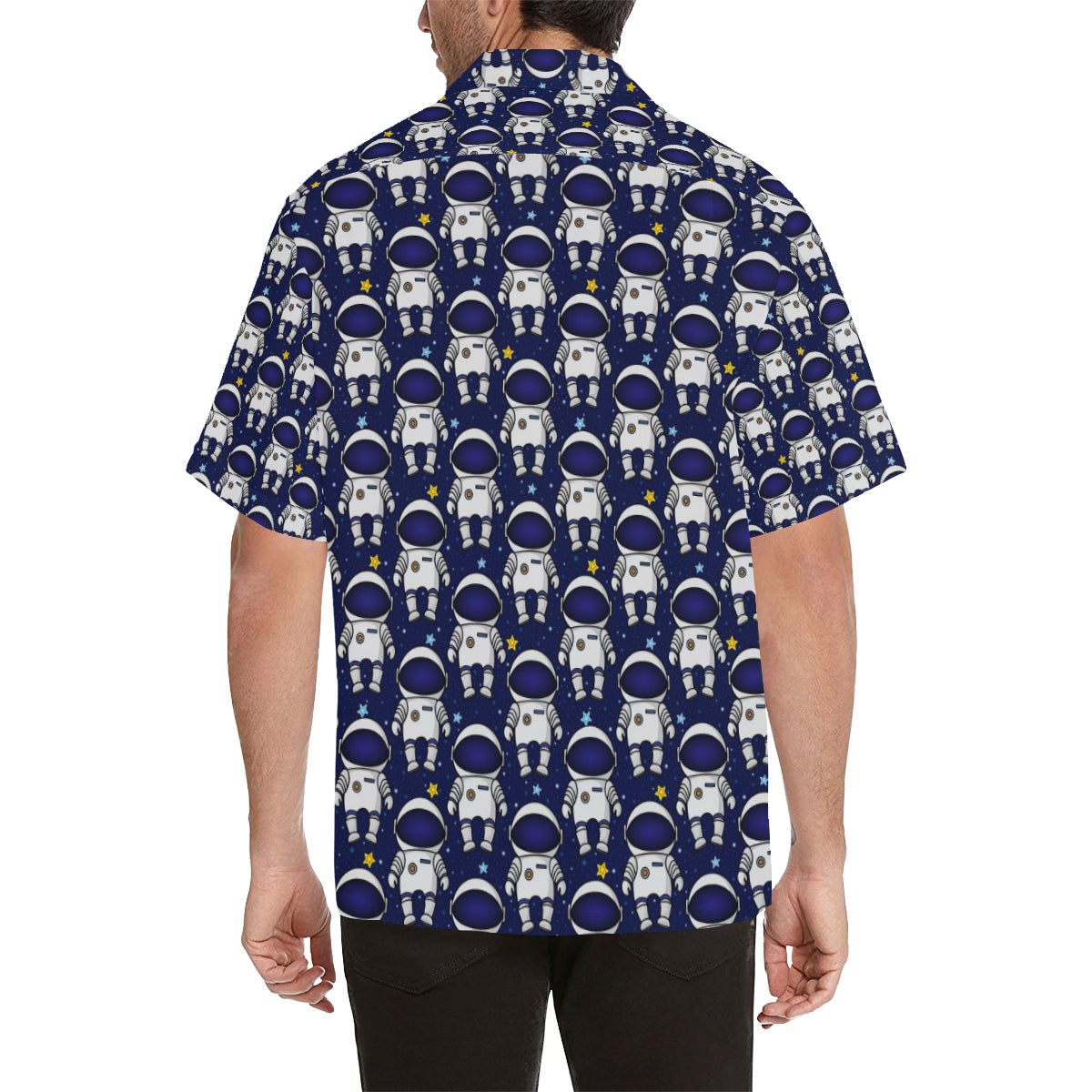 Astronaut Pattern Print Design 01 Men's Hawaiian Shirt