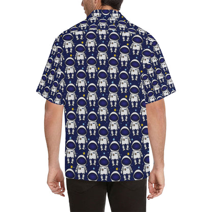 Astronaut Pattern Print Design 01 Men's Hawaiian Shirt