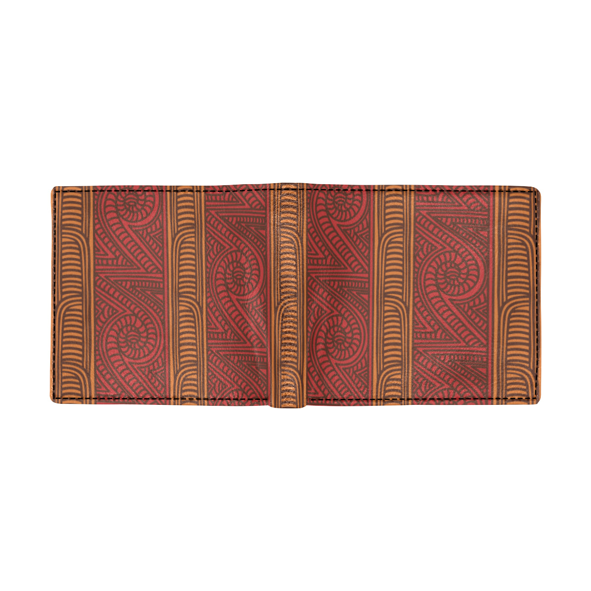 Maori Pattern Print Design 05 Men's ID Card Wallet