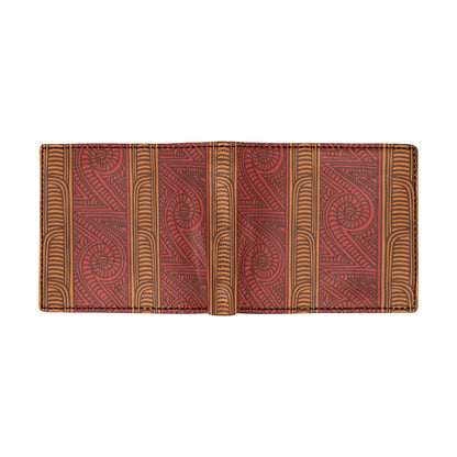 Maori Pattern Print Design 05 Men's ID Card Wallet