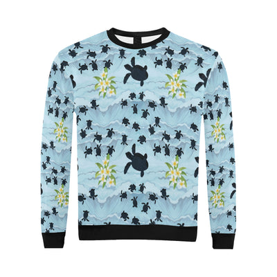 Sea Turtle Pattern Print Design T011 Men Long Sleeve Sweatshirt