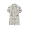 Chihuahua Pattern Print Design 02 Men's Short Sleeve Button Up Shirt