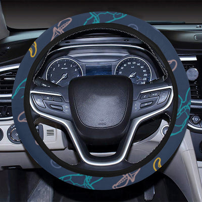 Sea Turtle Baby Print Steering Wheel Cover with Elastic Edge