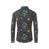 Owl Boho Style Pattern Print Design A04 Men's Long Sleeve Shirt