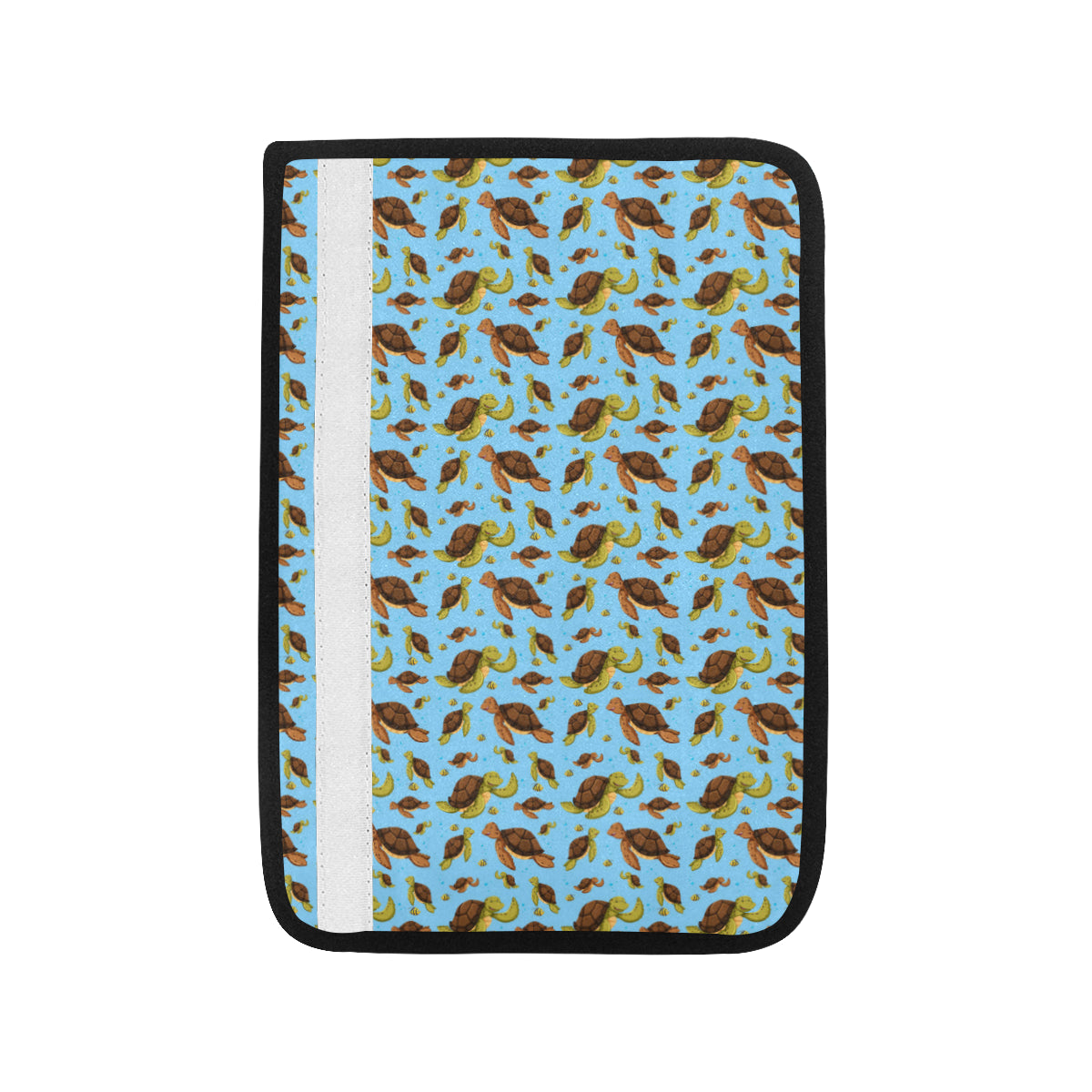 Hello Sea Turtle Print Pattern Car Seat Belt Cover