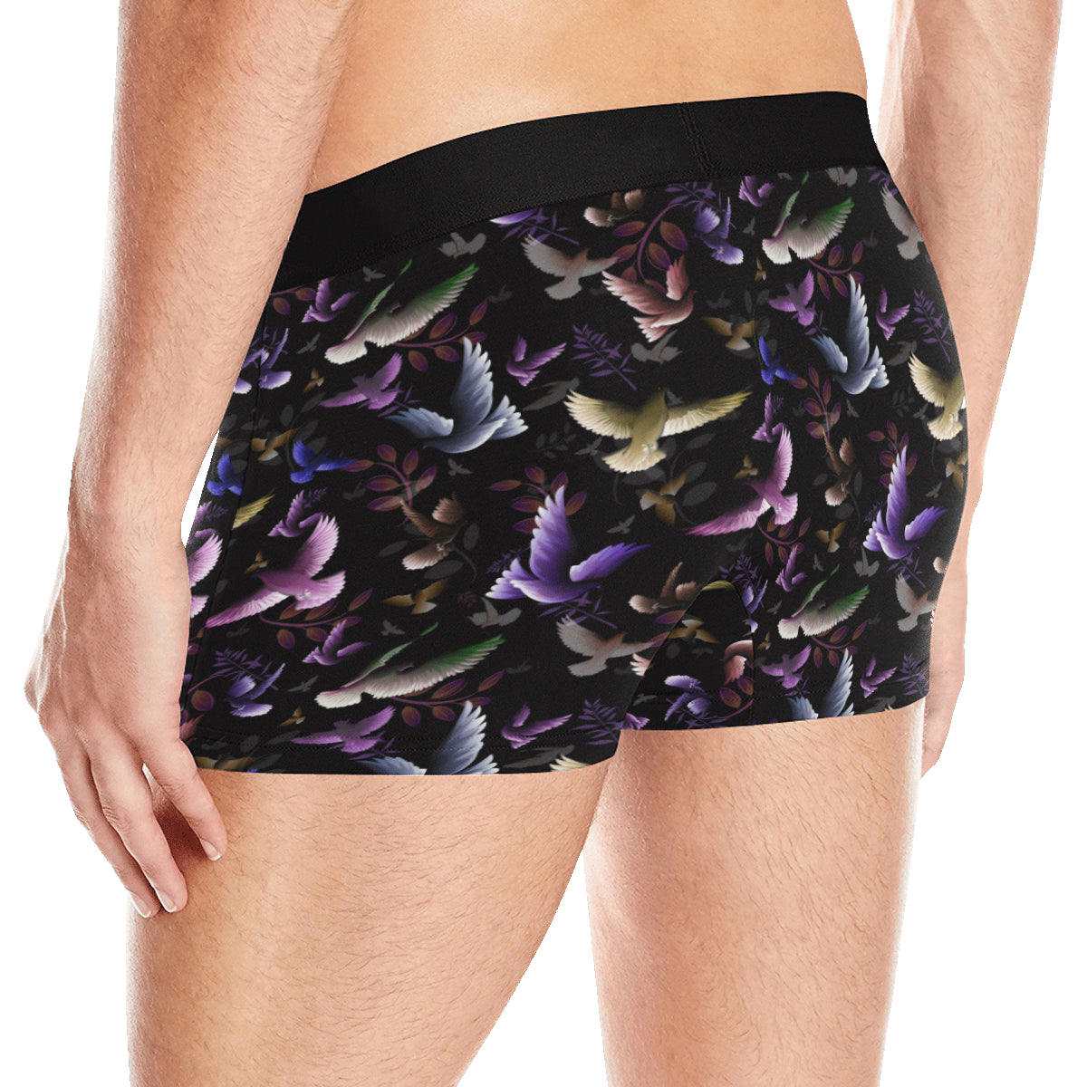 Pigeon Pattern Print Design 01 Men's Boxer Briefs