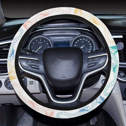 Armadillo Pattern Print Design 05 Steering Wheel Cover with Elastic Edge