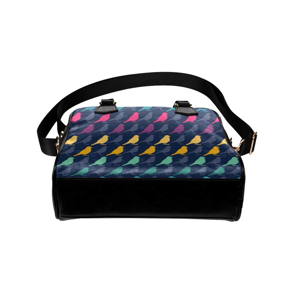 Birds Pattern Print Design 01 Shoulder Handbag