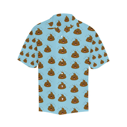 Poop Emoji Pattern Print Design A03 Men's Hawaiian Shirt