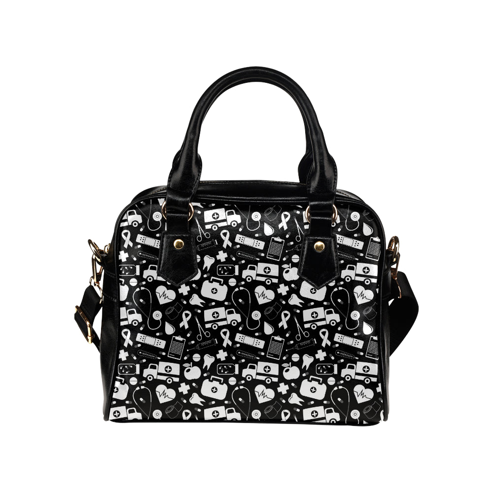 Medical Pattern Print Design 01 Shoulder Handbag