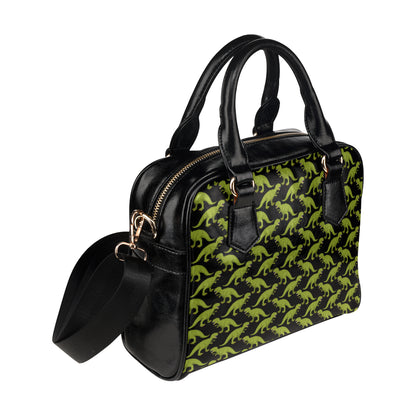 T Rex Pattern Print Design A02 Shoulder Handbag
