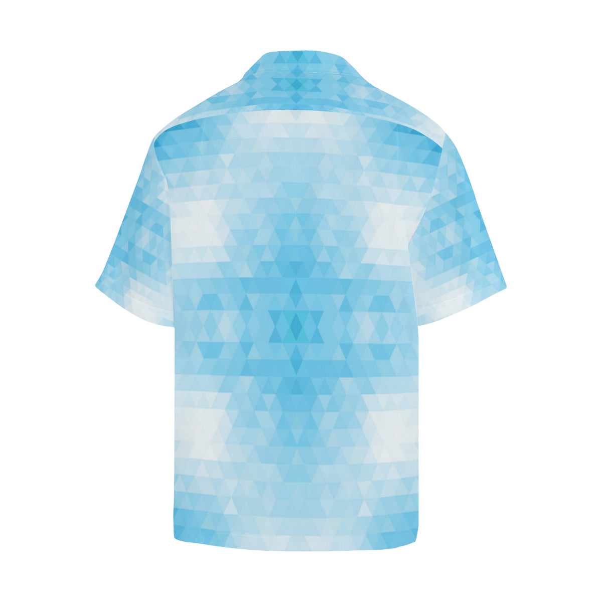 Geometric Blue Pattern Print Design 01 Men's Hawaiian Shirt