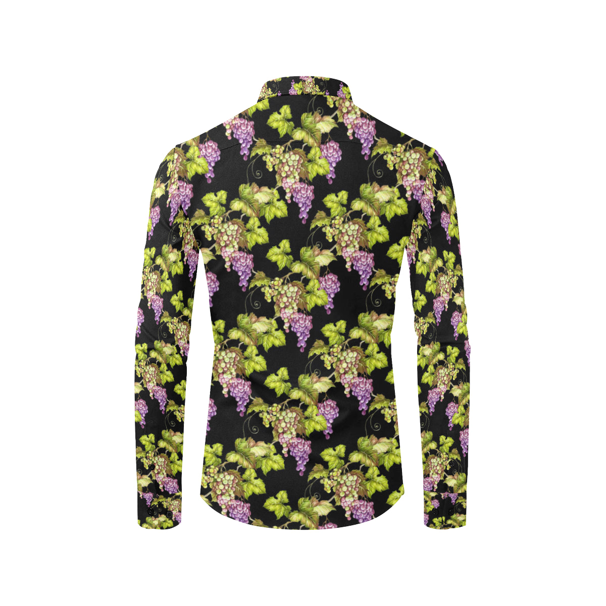 Grape Pattern Print Design GP04 Men's Long Sleeve Shirt