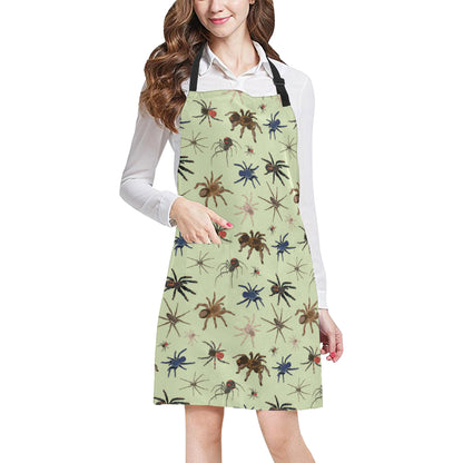 Tarantula Pattern Print Design 02 Apron with Pocket