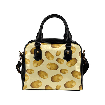Potato Pattern Print Design A01 Shoulder Handbag
