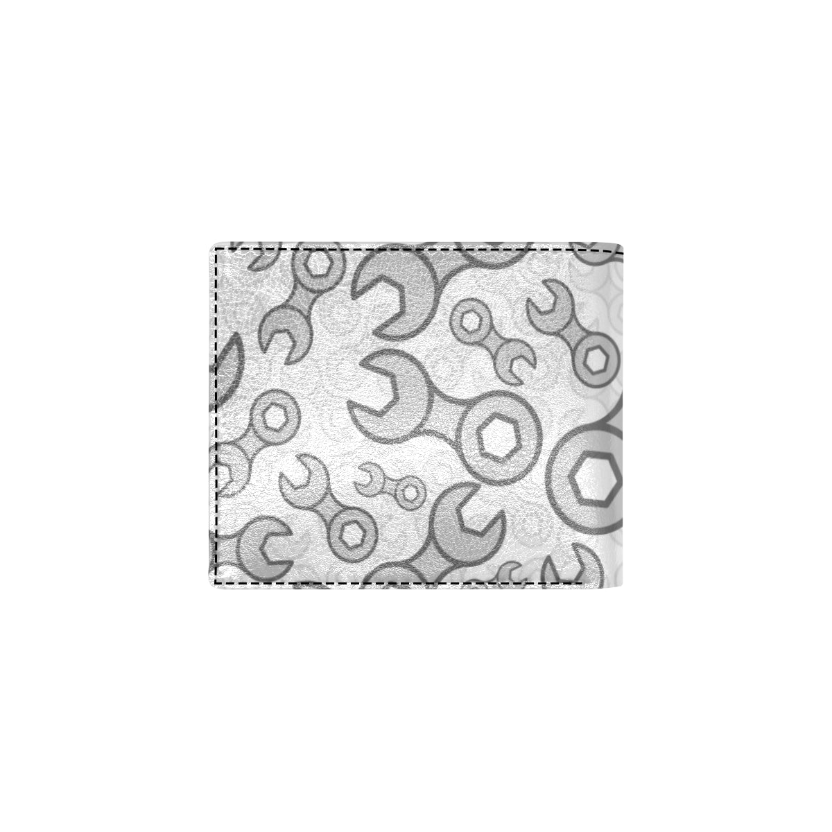 Mechanic Pattern Print Design 05 Men's ID Card Wallet