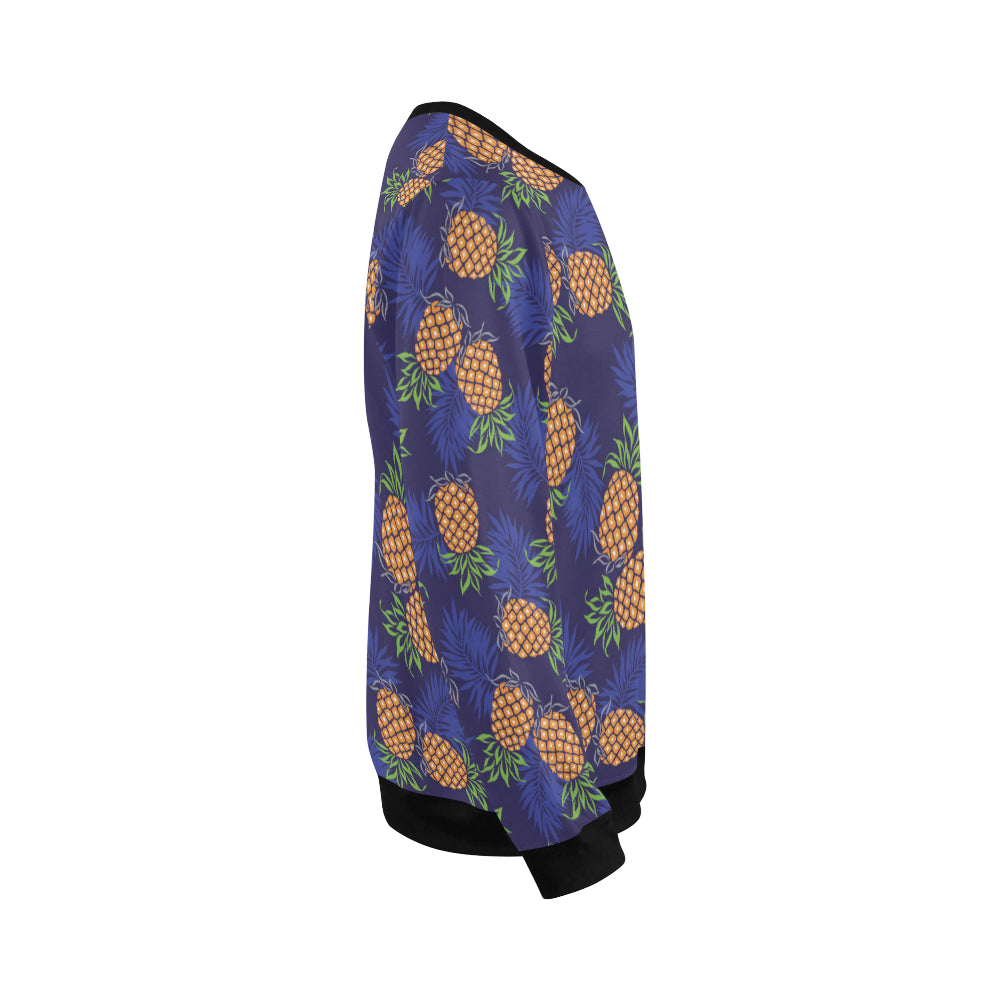 Pineapple Pattern Print Design PP02 Men Long Sleeve Sweatshirt