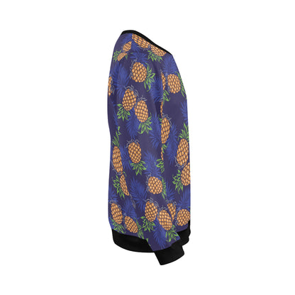 Pineapple Pattern Print Design PP02 Men Long Sleeve Sweatshirt