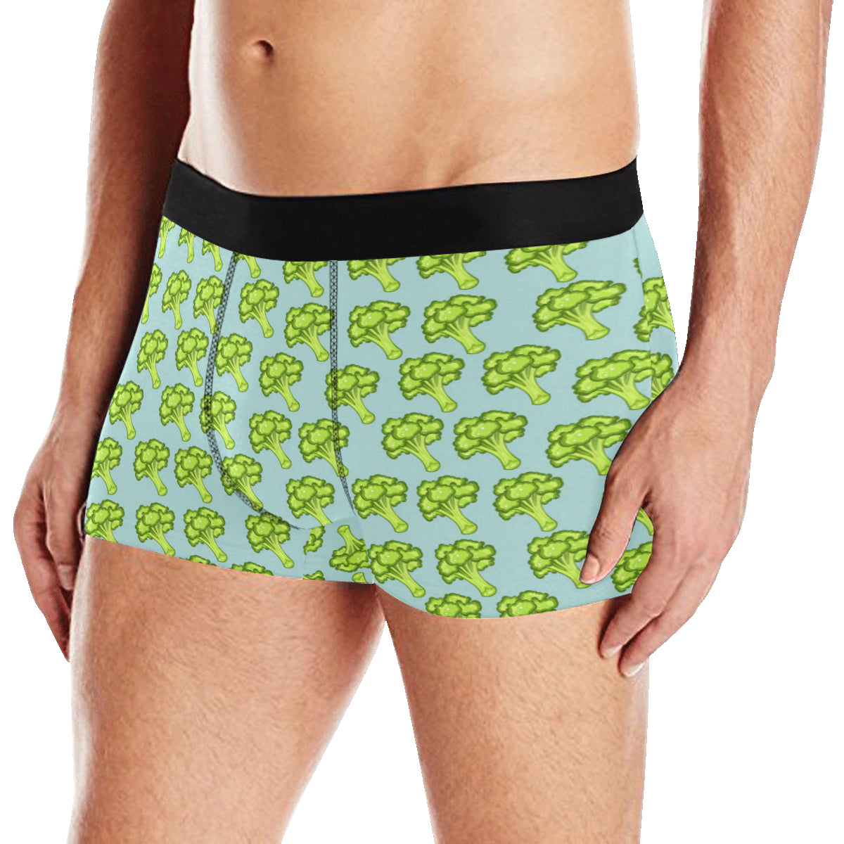 Broccoli Pattern Print Design 02 Men's Boxer Briefs
