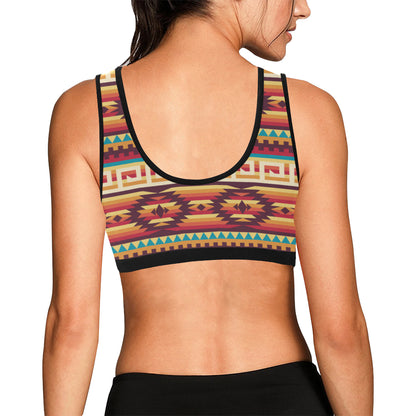 Tribal Aztec Vintage Sports Bra