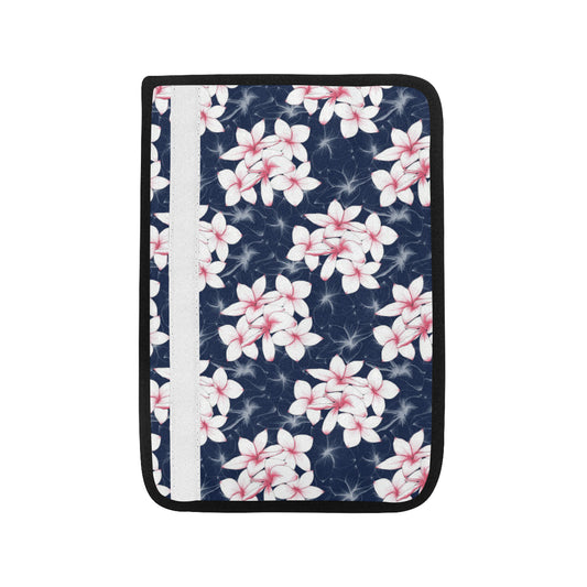 Plumeria Pattern Print Design PM017 Car Seat Belt Cover