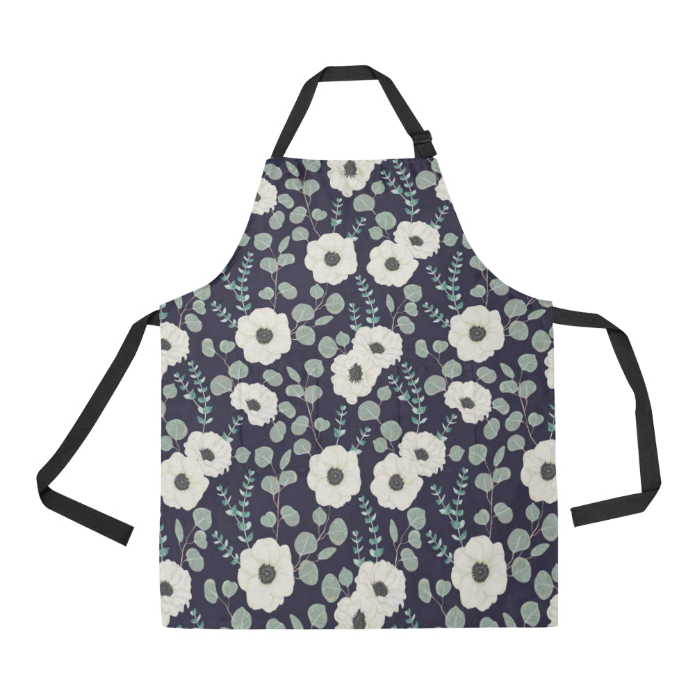Anemone Pattern Print Design AM01 Apron with Pocket