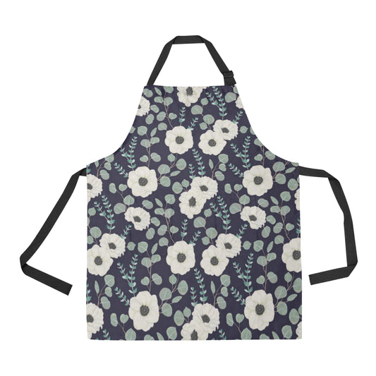 Anemone Pattern Print Design AM01 Apron with Pocket