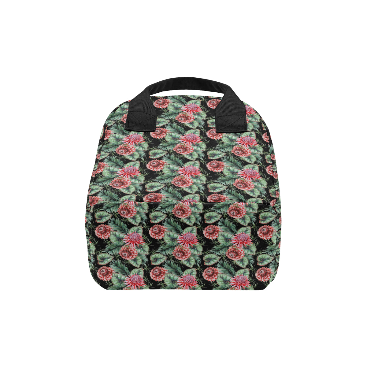Dahlia Pattern Print Design DH06 Insulated Lunch Bag