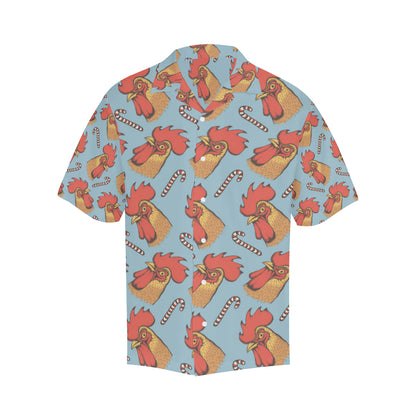 Rooster Pattern Print Design A05 Men's Hawaiian Shirt