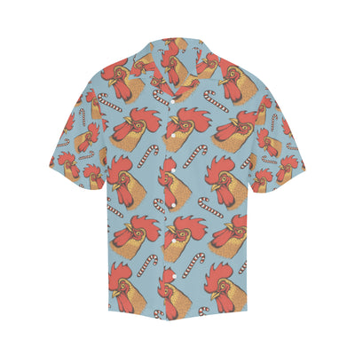 Rooster Pattern Print Design A05 Men's Hawaiian Shirt