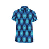 Buddha Head Mandala Men's Short Sleeve Button Up Shirt