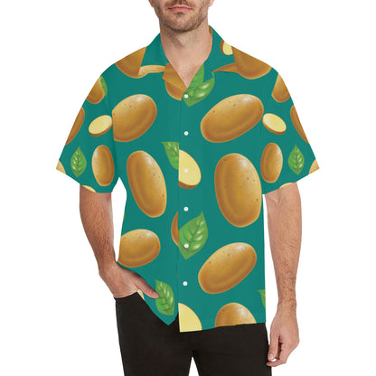 Potato Pattern Print Design A04 Men's Hawaiian Shirt
