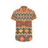 Native Pattern Print Design A01 Men's Short Sleeve Button Up Shirt