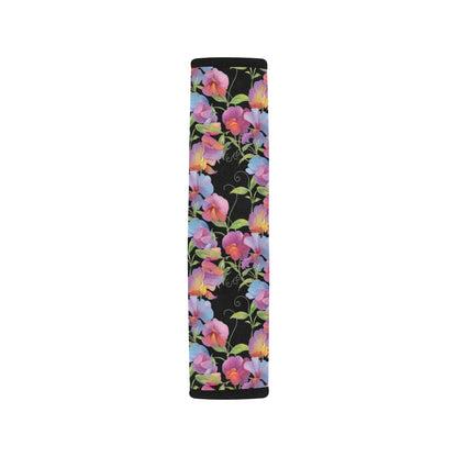 Peony Pattern Print Design PE012 Car Seat Belt Cover
