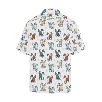 Alaskan Malamute Pattern Print Design 02 Men's Hawaiian Shirt