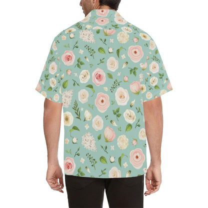 Lisianthus Pattern Print Design 01 Men's Hawaiian Shirt